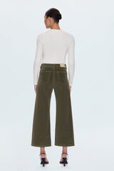 Pistola - Penny Crop High Rise Wide Leg Pant - Sequoia