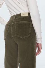 Pistola - Penny Crop High Rise Wide Leg Pant - Sequoia