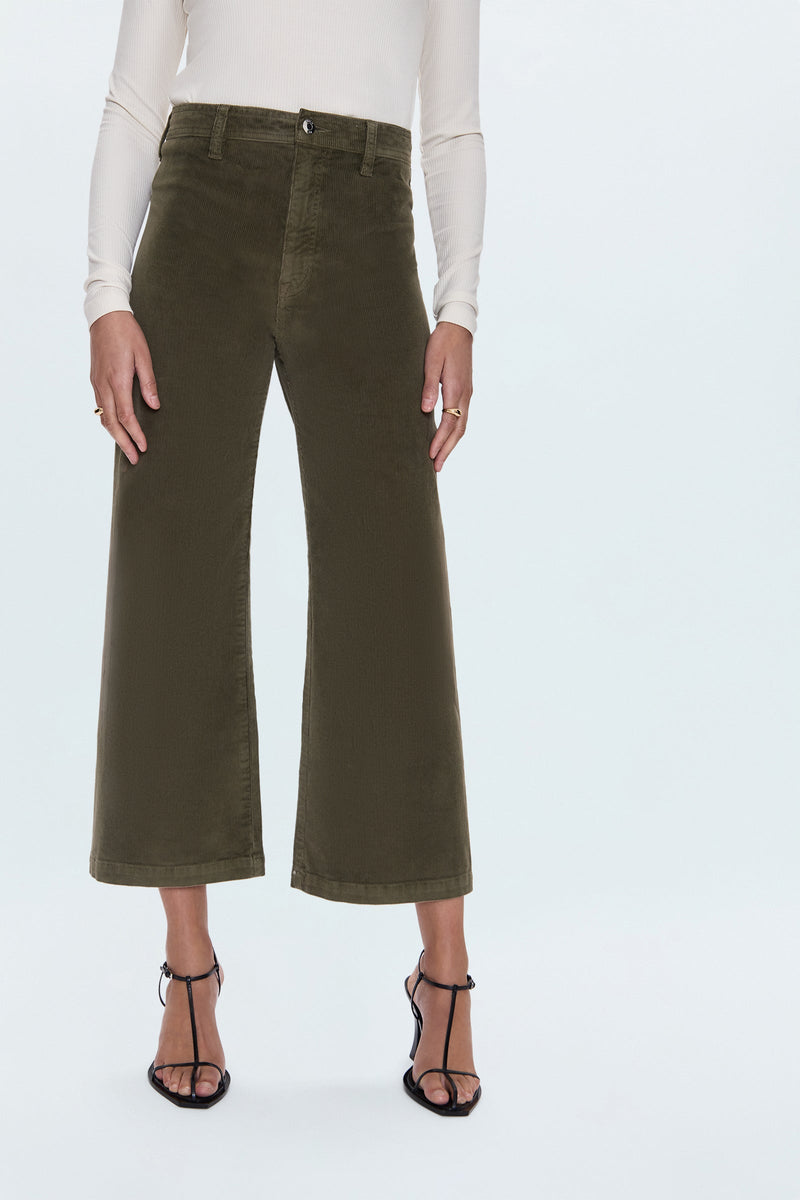 Pistola - Penny Crop High Rise Wide Leg Pant - Sequoia