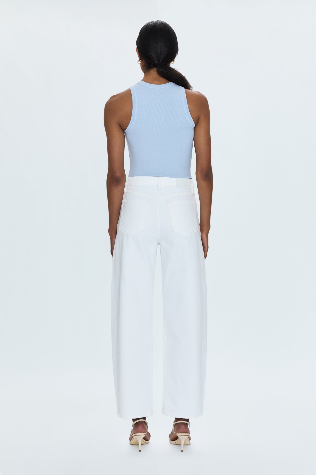 Pistola - Wes High Rise Barrel Jean - Vivid White