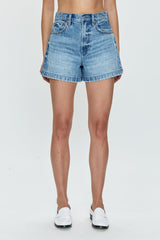 Saige High Rise Short in French Riviera, view 2