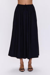 Pistola - Noelle Poplin Maxi Skirt - Noir