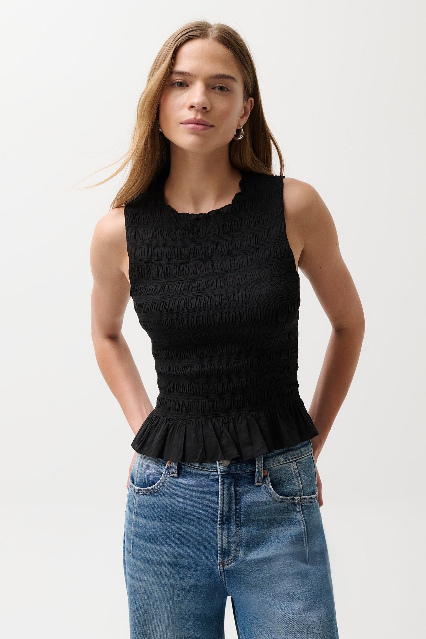Pistola - Phoebe Smocked Tank - Black