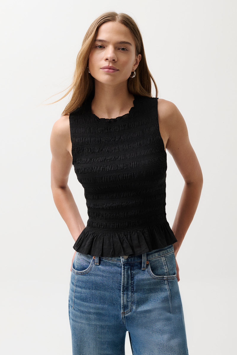 Pistola - Phoebe Smocked Tank - Black