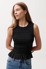 Pistola - Phoebe Smocked Tank - Black