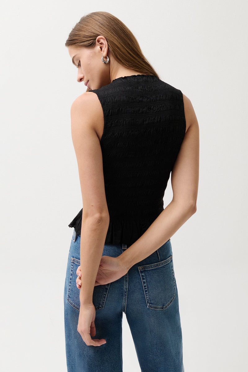 Pistola - Phoebe Smocked Tank - Black