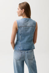 Pistola - Gia Denim Vest - Hazy