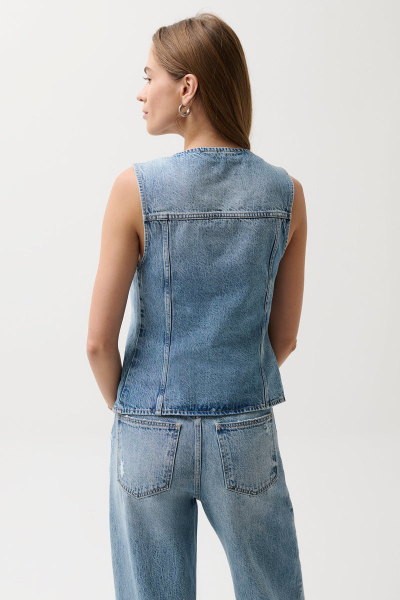 Pistola - Gia Denim Vest - Hazy