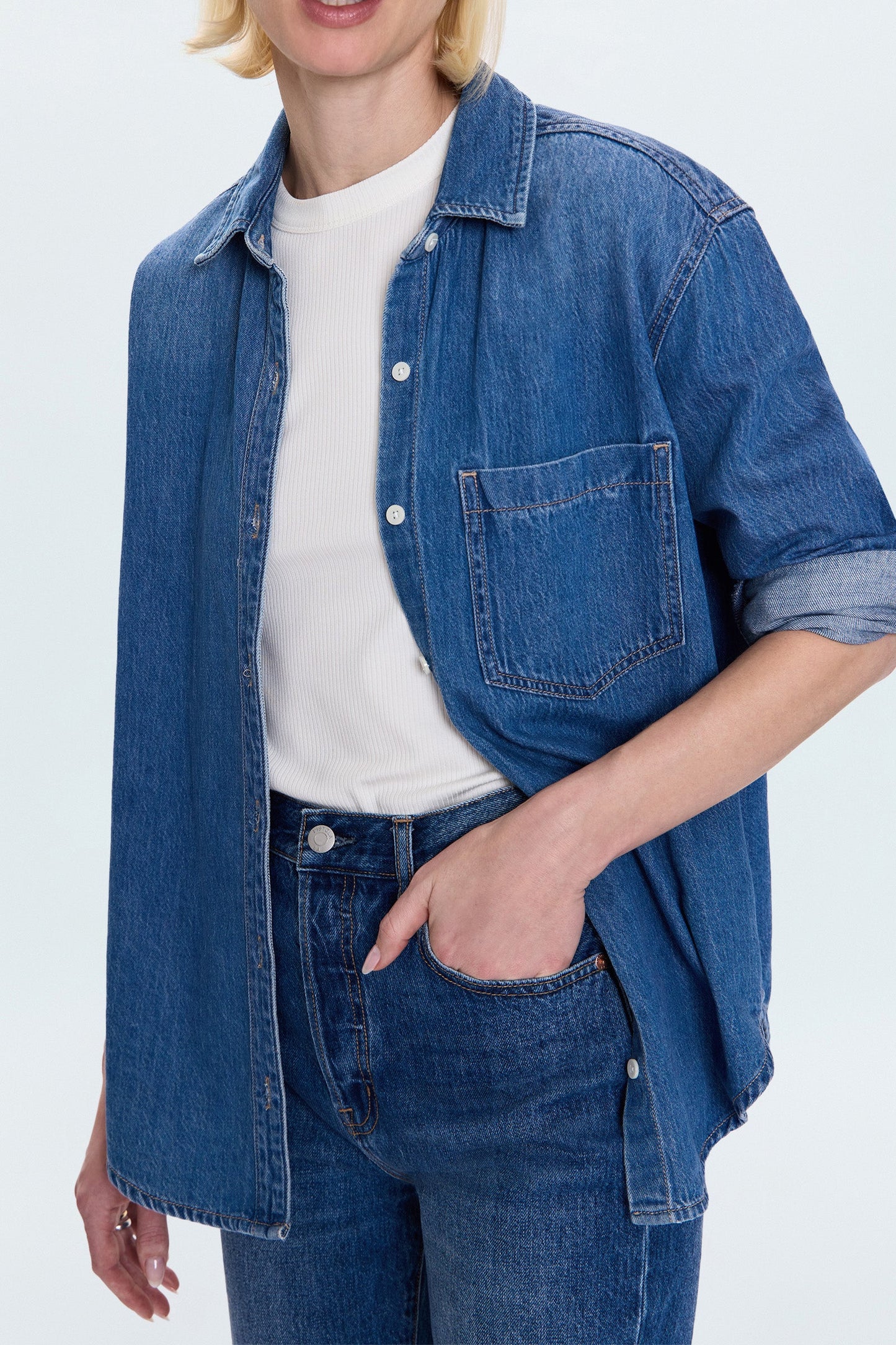 Pistola - Jaime Essential Denim Shirt - Agenda