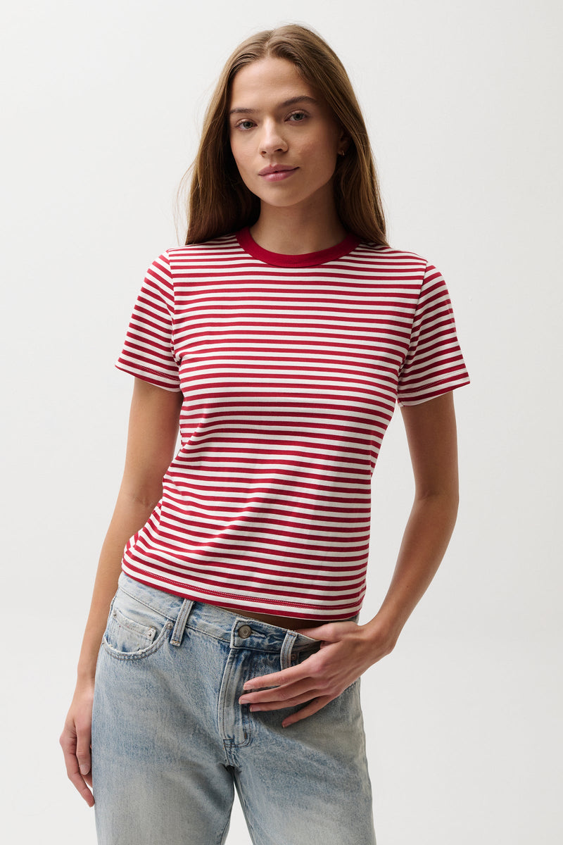 Pistola - Alba Shrunken Tee - Racer Stripe