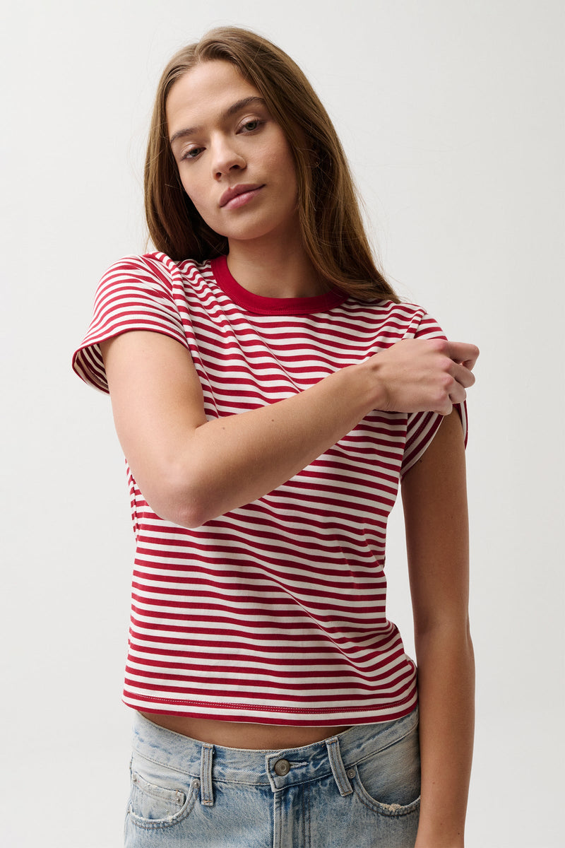 Pistola - Alba Shrunken Tee - Racer Stripe