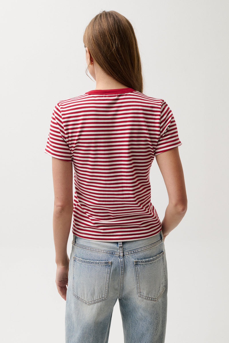 Pistola - Alba Shrunken Tee - Racer Stripe
