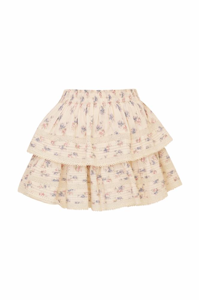 Ruffle Mini Skirt in Antique Vanilla, view 5