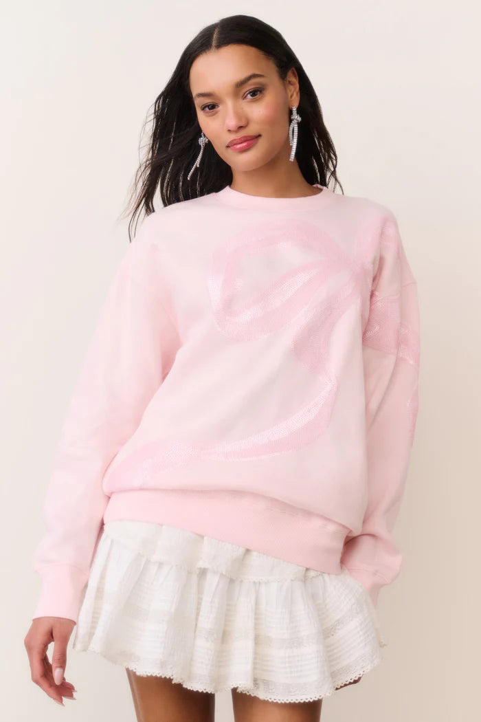 LoveShackFancy - Palo Pullover - Wistful Pink