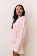 LoveShackFancy - Palo Pullover - Wistful Pink