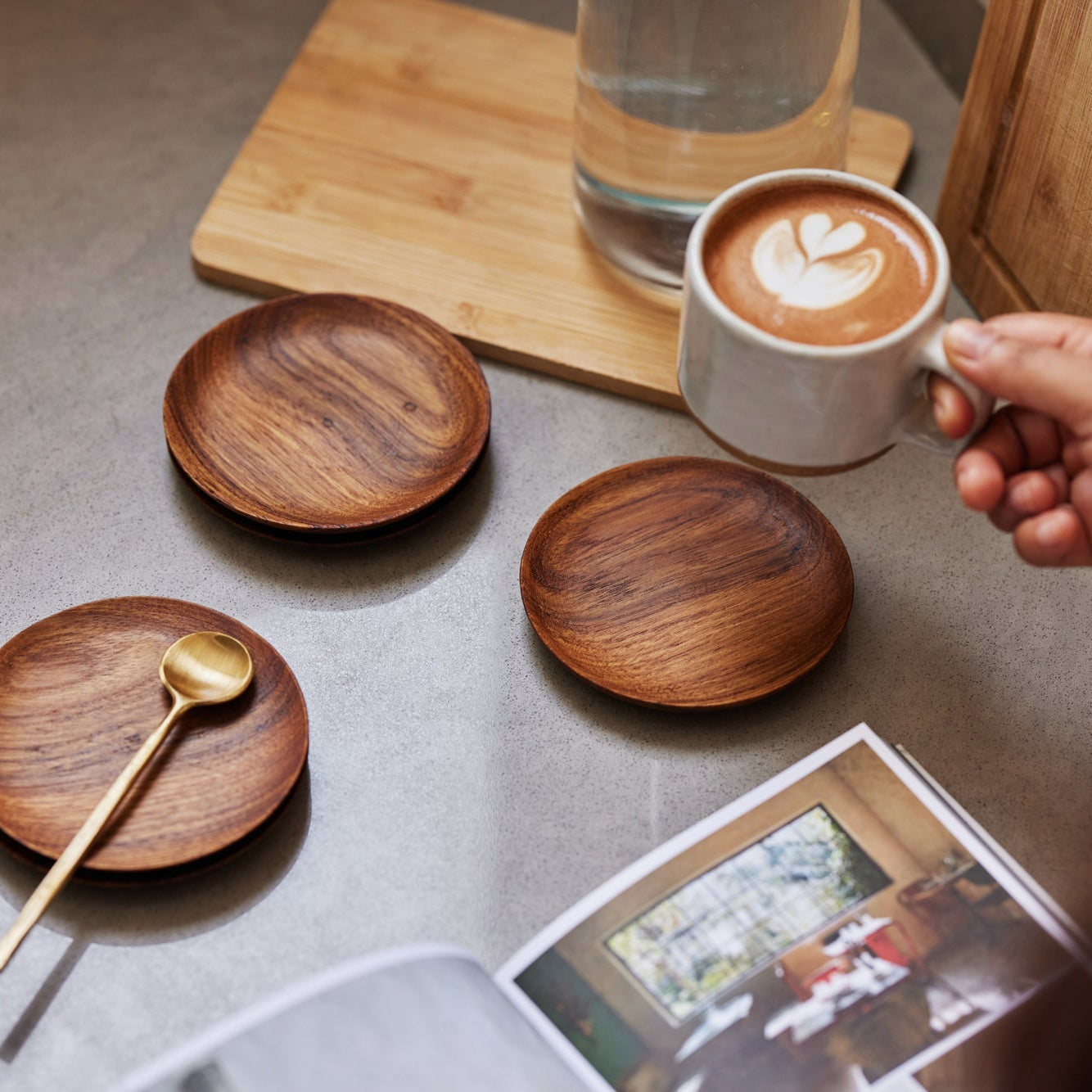 Teak Coasters (Set of 4)