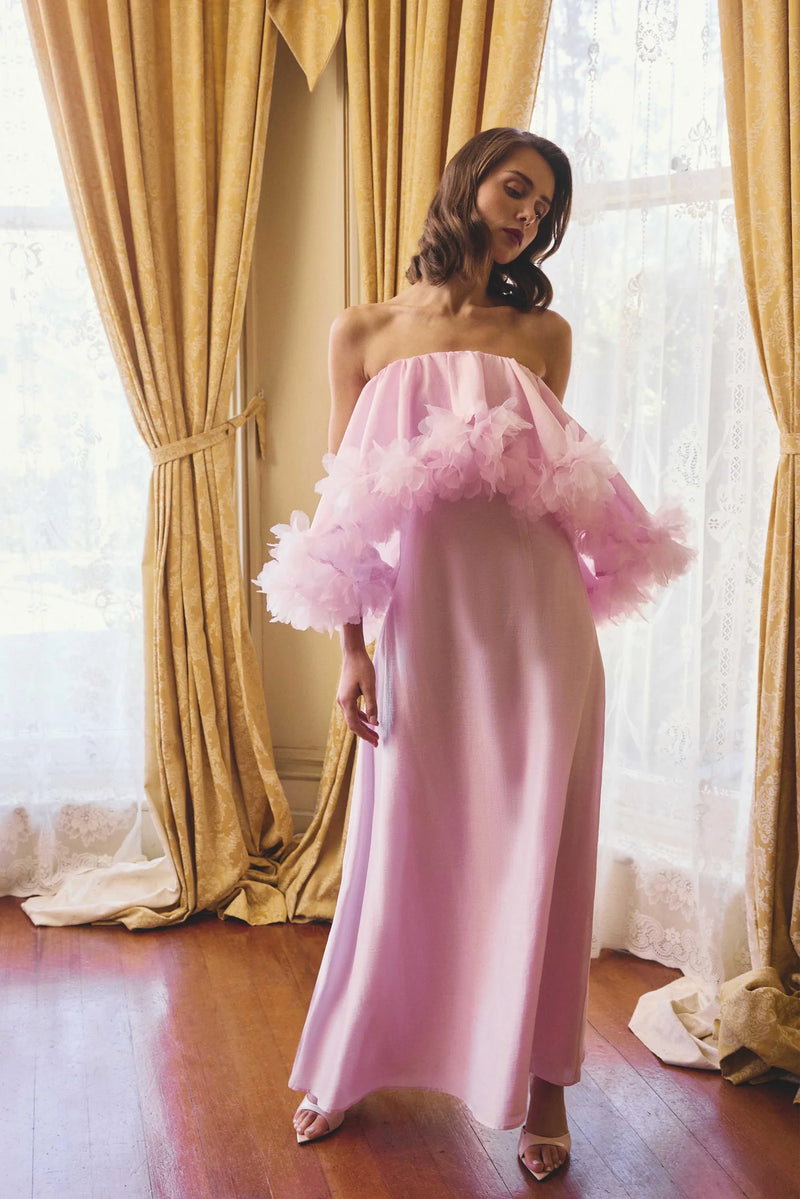 Elliatt - Fiorina Strapless Gown - Pale Pink