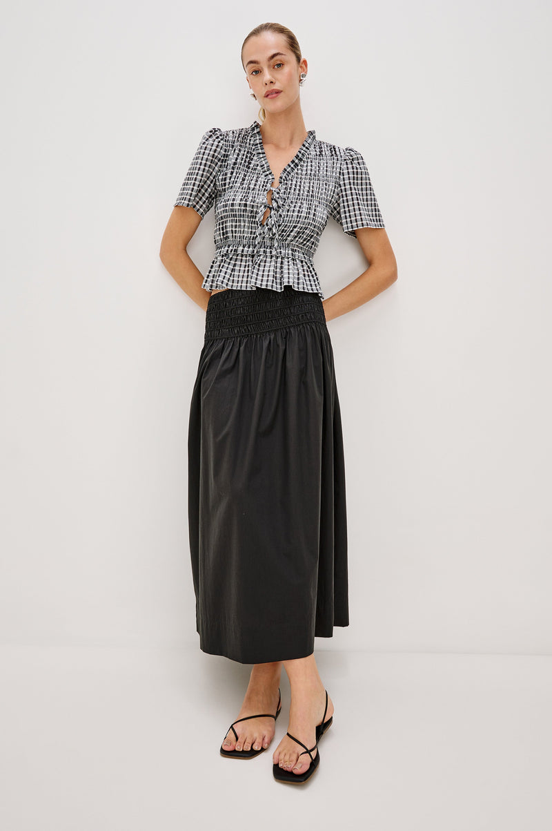 Rails - Portia Top - Ash Seersucker