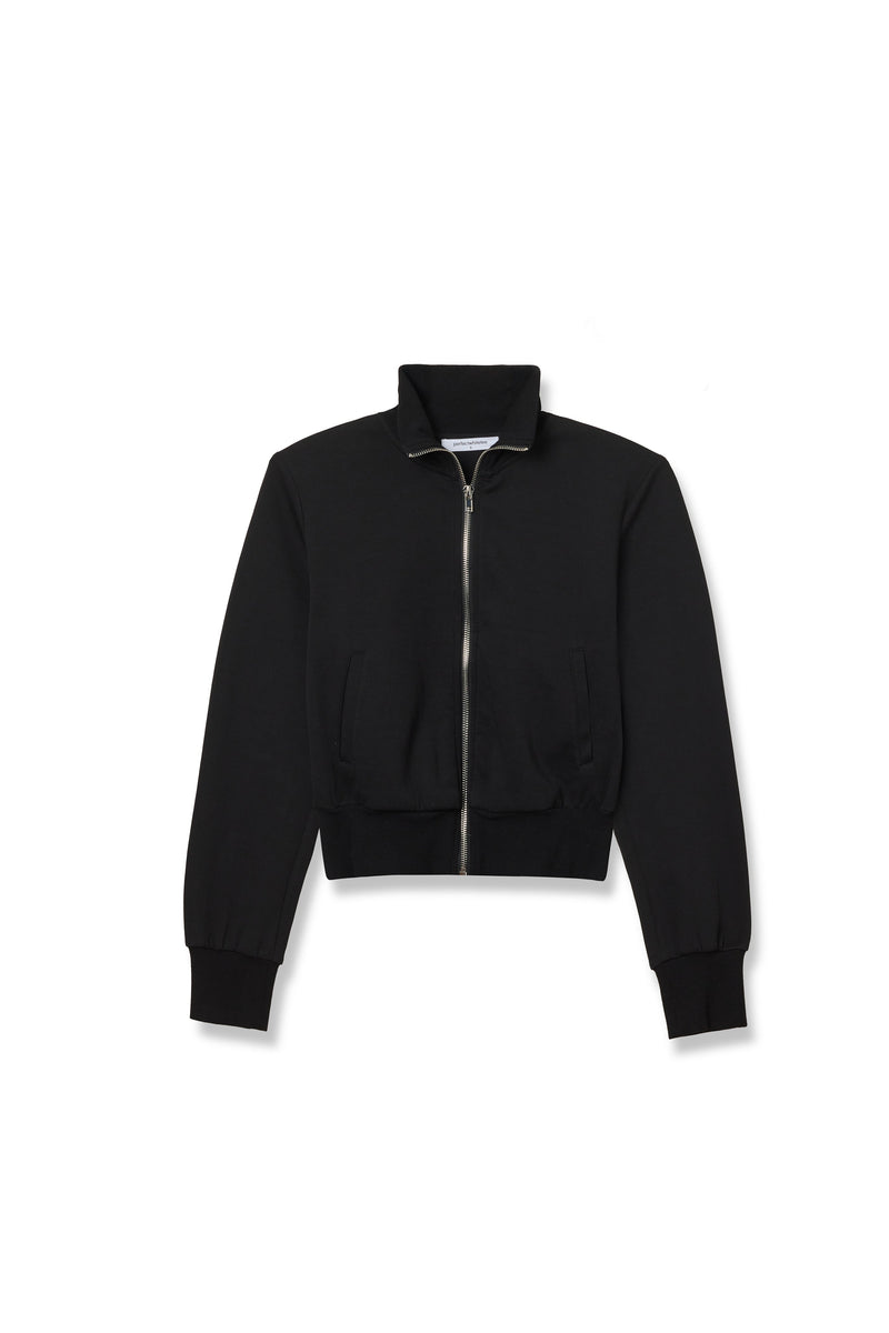 PerfectWhiteTee - Milana Travel Long Sleeve Track Jacket - True Black
