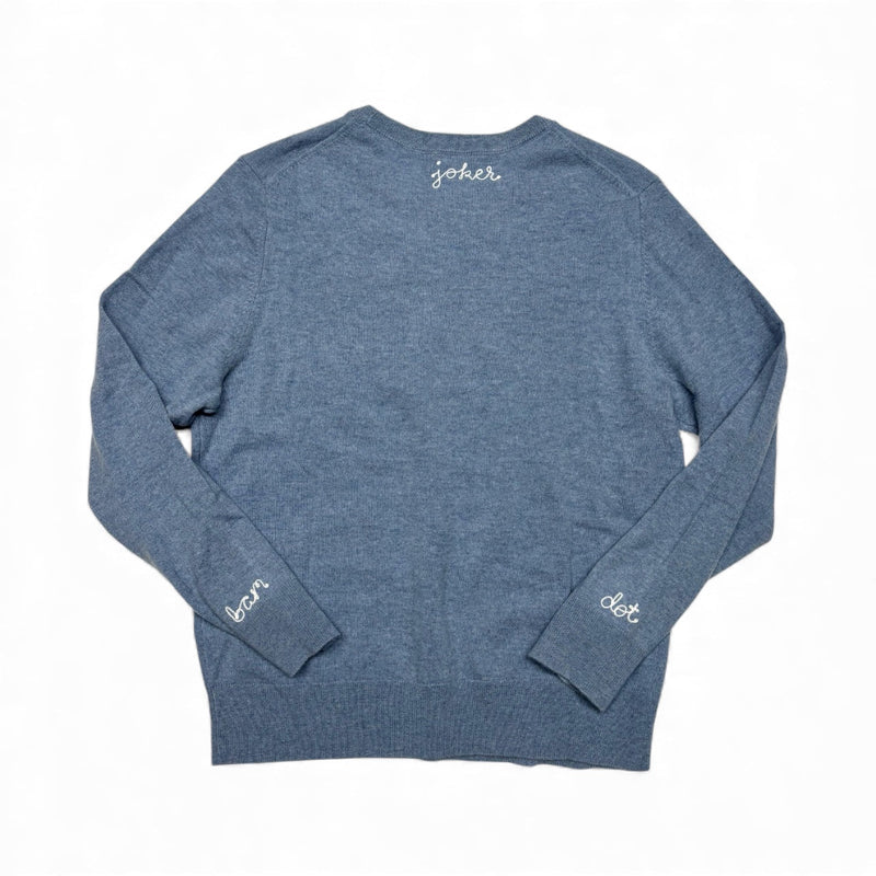 YouMahj Cashmere Chainstitch - Denim Blue