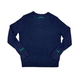 YouMahj Cashmere Chainstitch - Navy