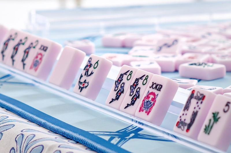 The Chinoiserie Set -  Mahjong Tiles:  Polished Pink