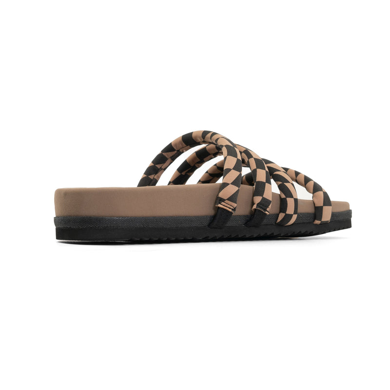 Quattro Sandal Wavy Check Neoprene