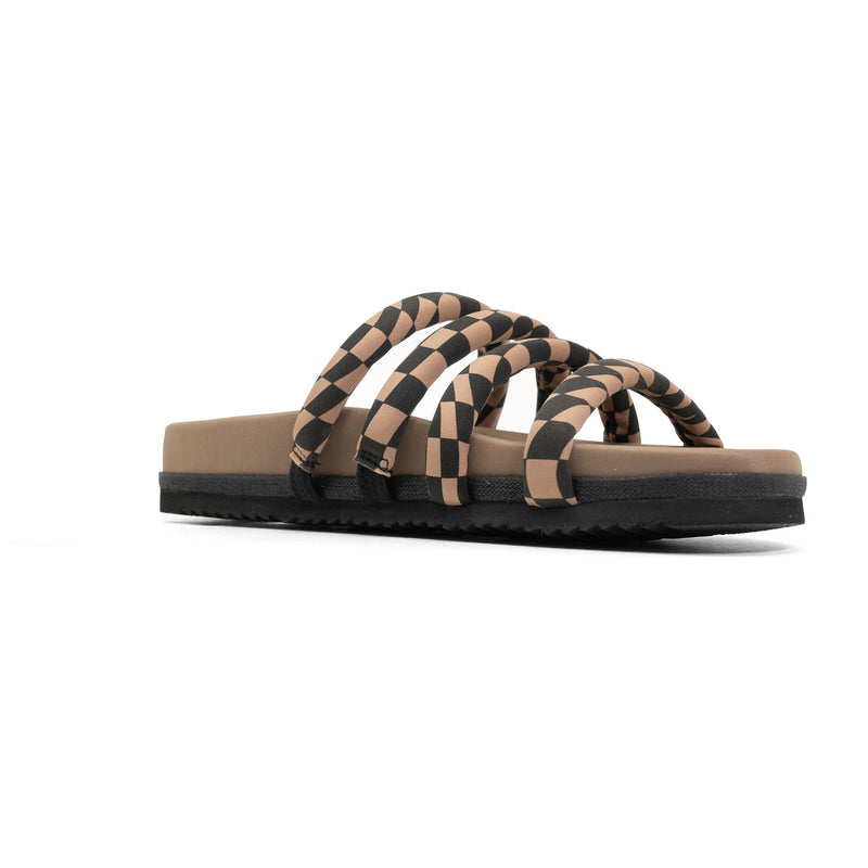 Quattro Sandal Wavy Check Neoprene