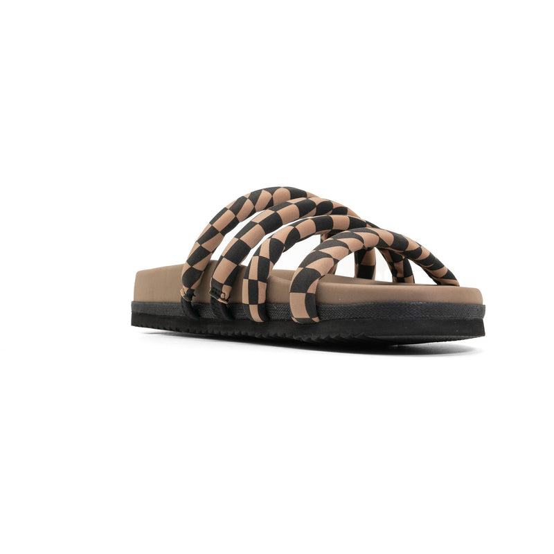 Quattro Sandal Wavy Check Neoprene