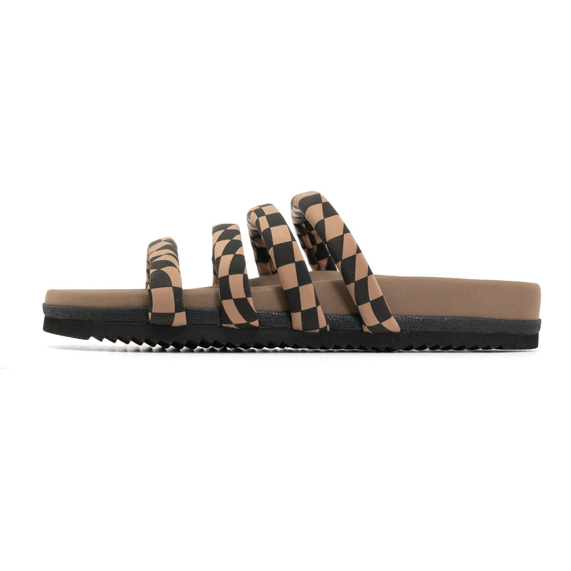 Quattro Sandal Wavy Check Neoprene