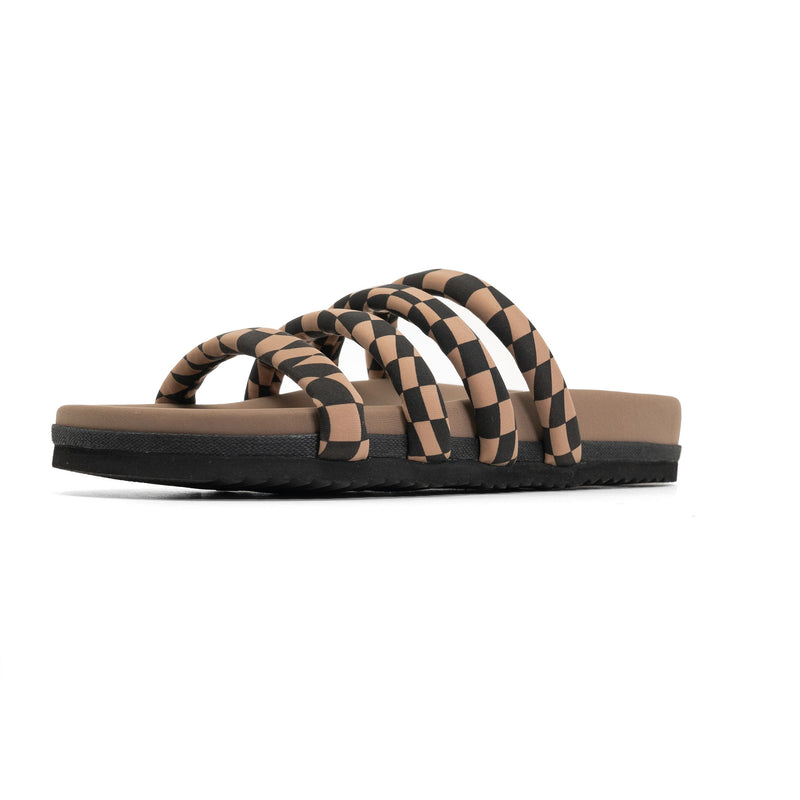 Quattro Sandal Wavy Check Neoprene
