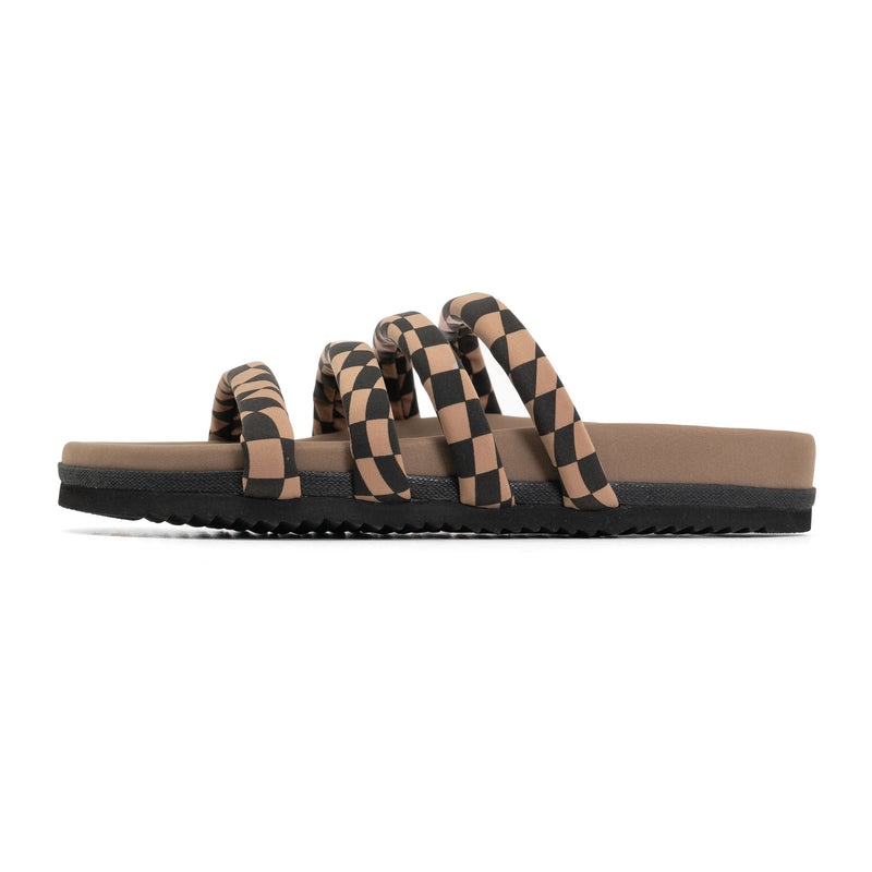 Quattro Sandal Wavy Check Neoprene