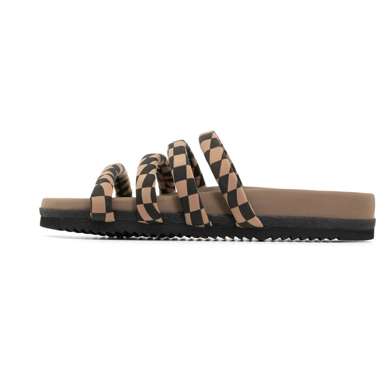 Quattro Sandal Wavy Check Neoprene