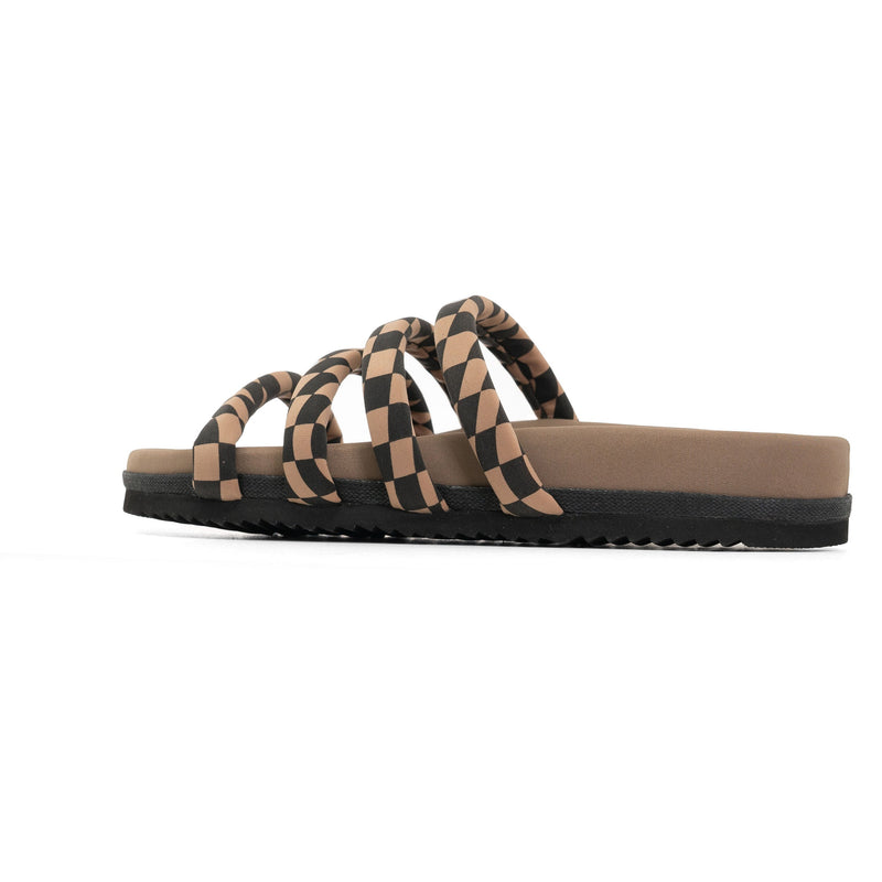 Quattro Sandal Wavy Check Neoprene