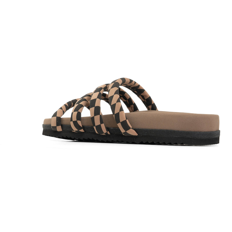 Quattro Sandal Wavy Check Neoprene