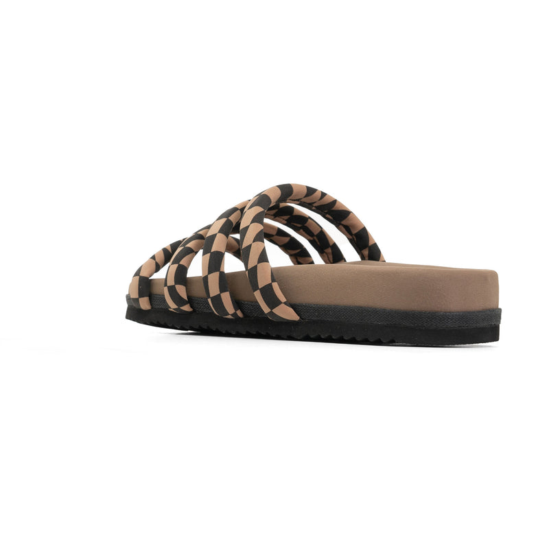 Quattro Sandal Wavy Check Neoprene