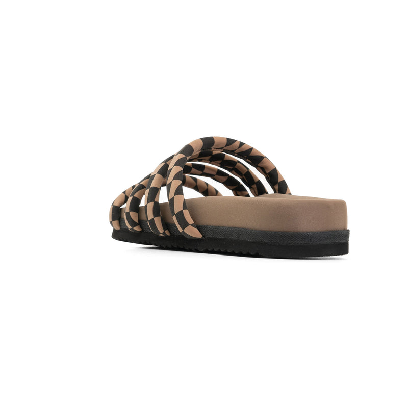 Quattro Sandal Wavy Check Neoprene