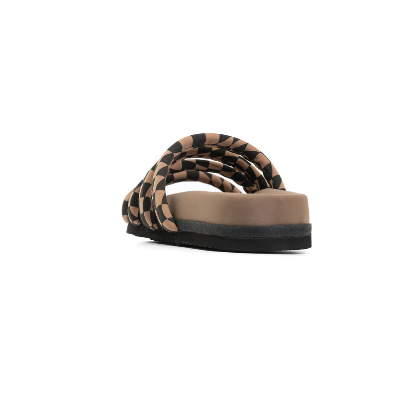 Quattro Sandal Wavy Check Neoprene