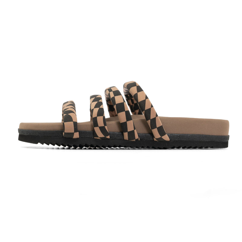 Quattro Sandal Wavy Check Neoprene