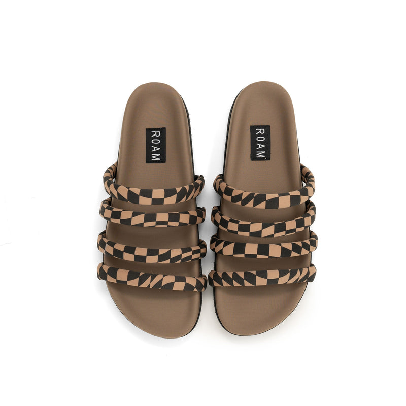Quattro Sandal Wavy Check Neoprene