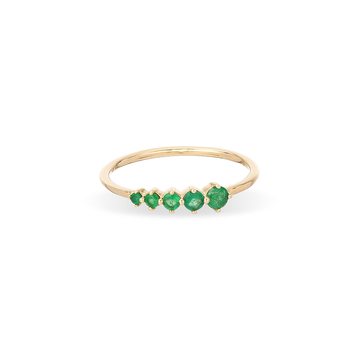 Adina Reyter - Graduated Emerald Stacking Ring