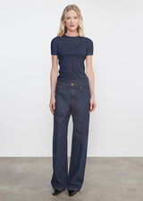 Enza Costa - Supima Cotton New Classic T-shirt - Midnight Blue
