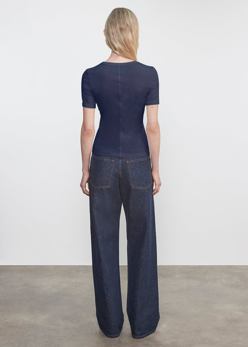Enza Costa - Supima Cotton New Classic T-shirt - Midnight Blue