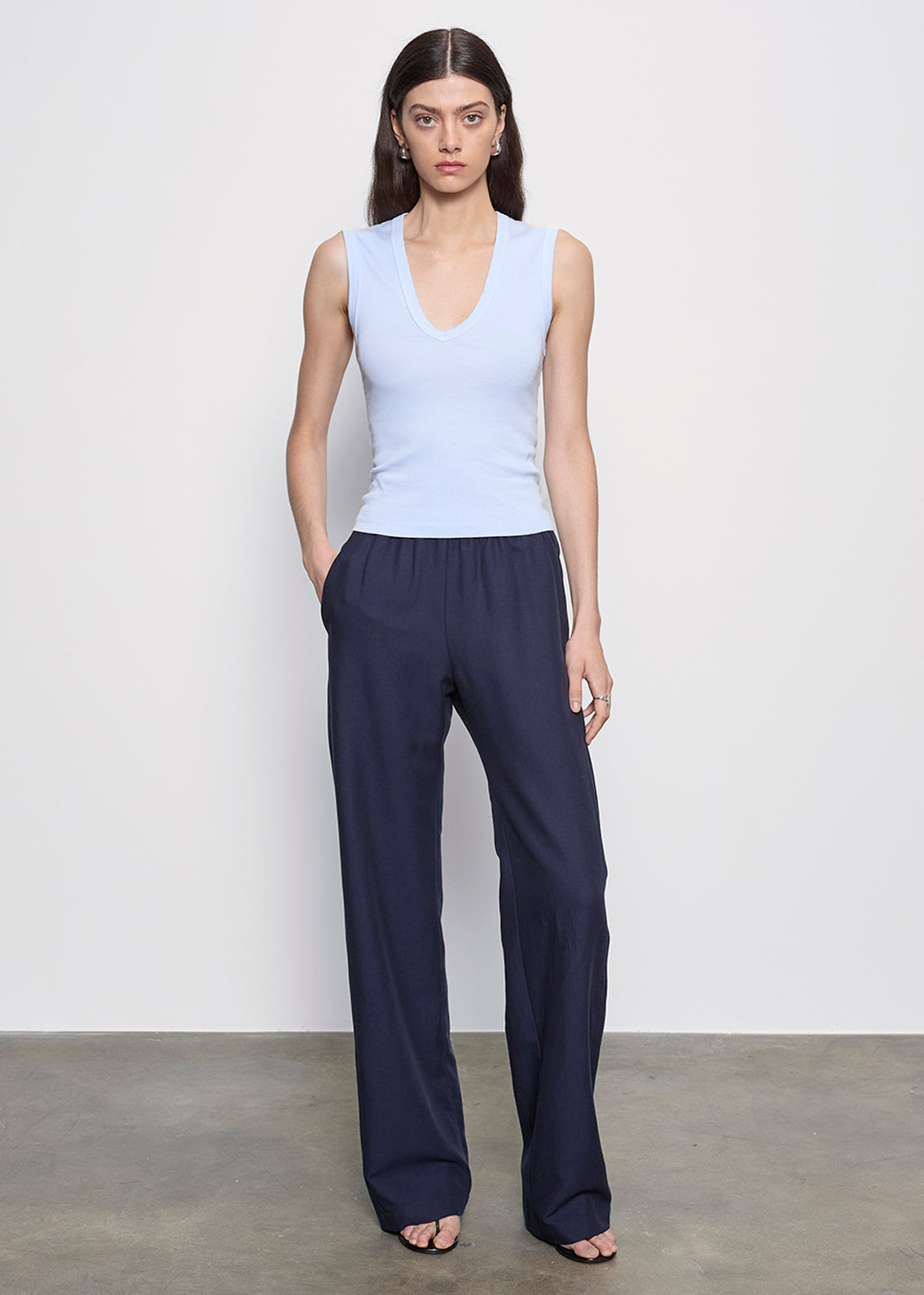 Enza Costa - Twill Everywhere Pant - Navy
