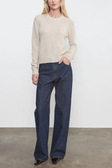 Enza Costa - Cashmere Easy L/S Crew - Alabaster