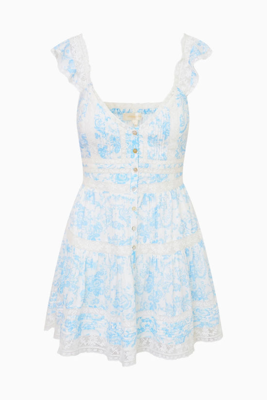 LoveShackFancy - Rietta Dress - Blue Cove