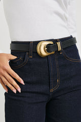 Rodeo Belt in Black Gold, view 2
