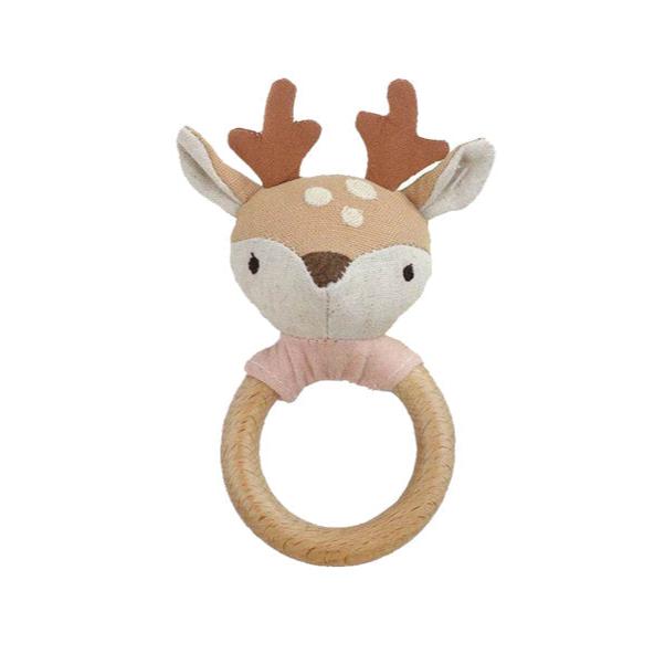 Fawn Wood Rattle