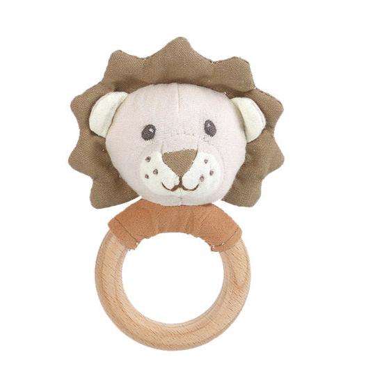 Lion Wood Rattle