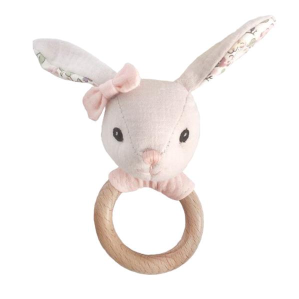 Bunny Wood Rattle